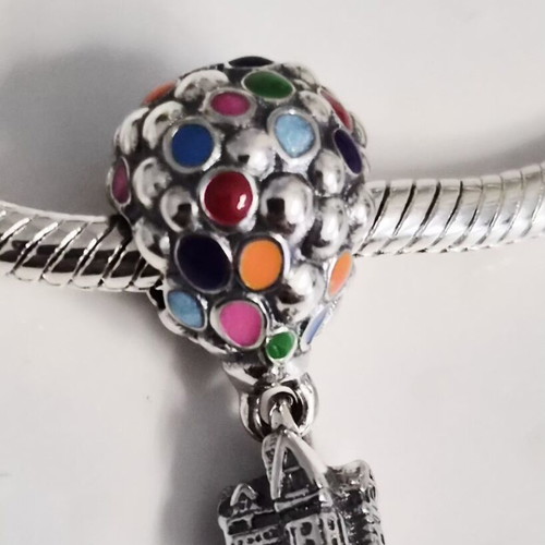 Pandora Up House Balloon Charm silver 925, new