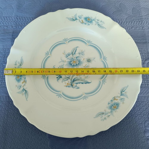 Decorative plate from French porcelain like new, diameter 25 cm