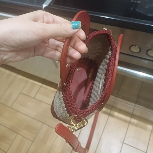Τσάντα χειροποίητη καινούργια, κόκκινη