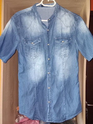 Denim shirt Gus's 67small like new, size S, blue