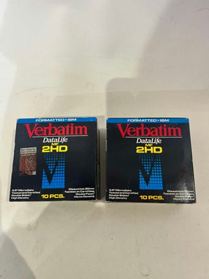 Verbatim floppy disks used, set of 2 packs with 10 pcs each