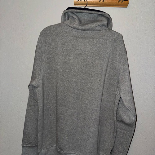 Men's gray Republic Presents hoodie with high neck, like new, size XL