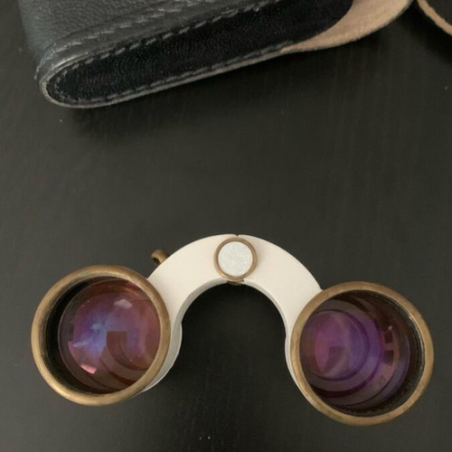 Soviet Union theater binoculars used, each eye focuses separately