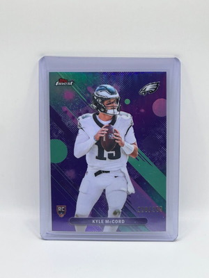 2025 Topps Finest Kyle McCord Rookie Purple κάρτα /250 Eagles #07 καινούργια