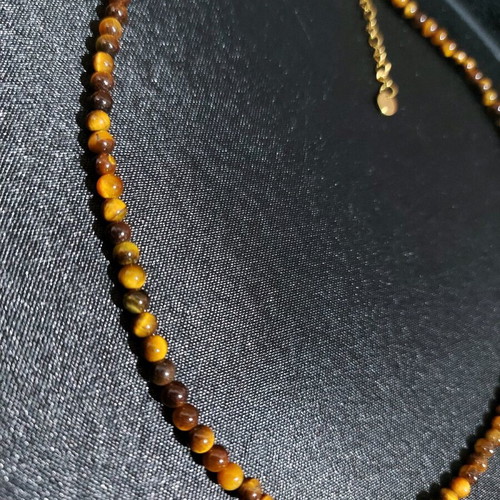 Handmade necklace tiger's eye new