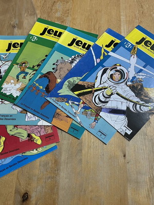Jeunes monthly youth magazines set 1988-89, French comics, 7 issues