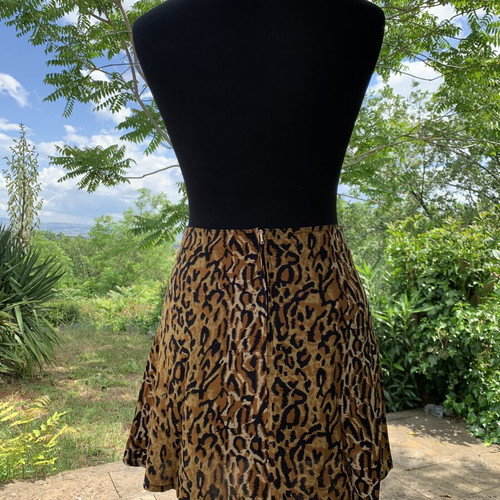 Animal print skirt new, viscose, size S-M