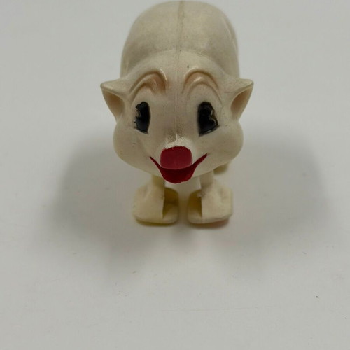 Vintage pig ramp walker toy used, 1960s made in Hong Kong