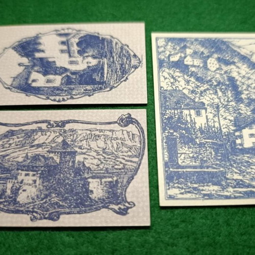 Liechtenstein banknote set UNC authentic, uncirculated