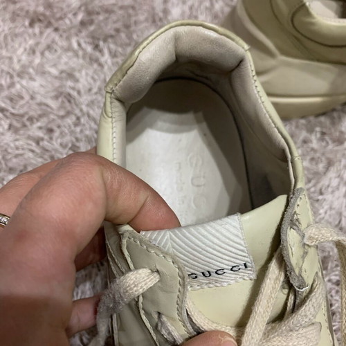 Gucci sneakers used, size 38, beige