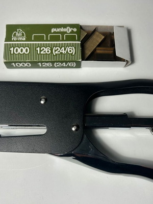 Black stapler and refills No 26/6 new