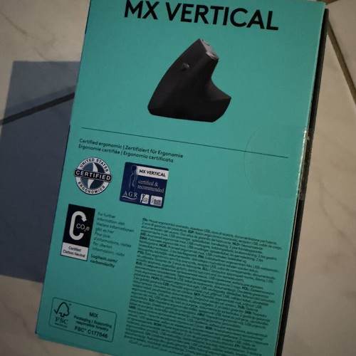 Logitech MX Vertical ergonomic wireless and wired Bluetooth mouse black new