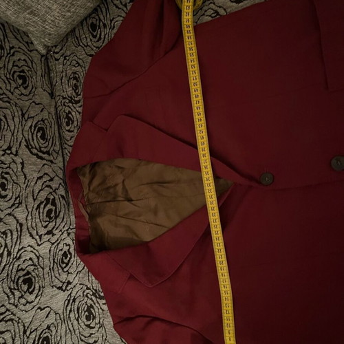 Wool jacket like new, burgundy, size 50 with pockets