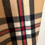 Scarf new with very soft knit, black and beige
