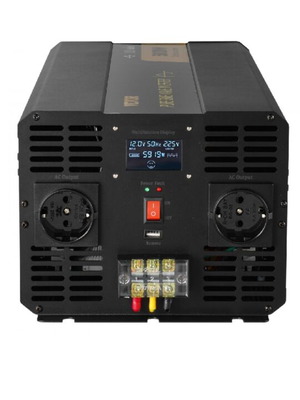 VEVOR 5000W μετατροπέας καθαρού ημιτόνου, 12V DC σε 230V AC