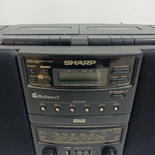 Sharp stereo radio cassette player CD used, fully functional