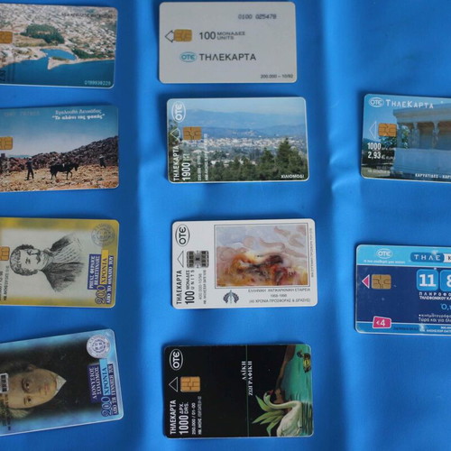 Open used phone cards, pack of 110 pieces