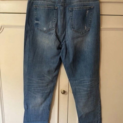 Tally Weijl blue jeans used with knee rips size M 38 10