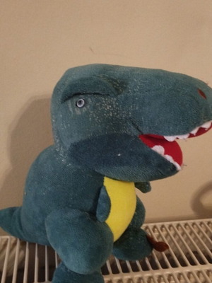 Dinosaur plush toy used from non-smoking home