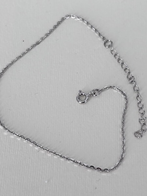 Silver .925 Plated Ankle Bracelet Like New