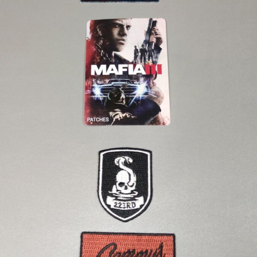 Mafia III Ultra Rare Promo Patches new embroidered set
