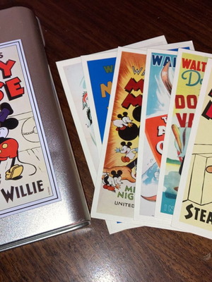 Mickey Steamboat Willie collectible card box used