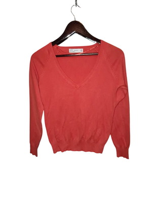 Orange sweater size M like new, 70% cotton