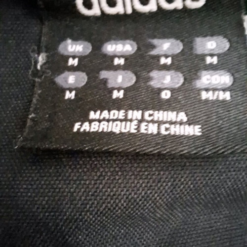 Adidas men's long jacket used with integrated hood and fur lining