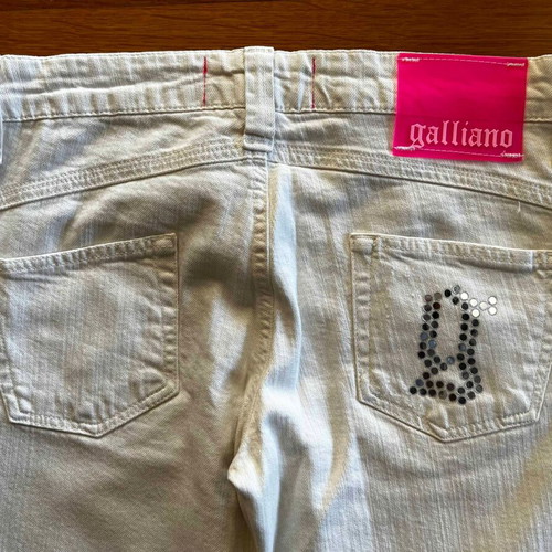 White Galliano pants like new, size M
