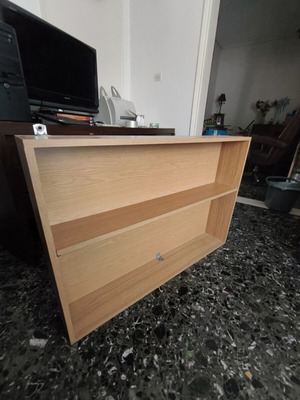 Wall shelf like new, light brown, 1.01x0.97x0.20 m