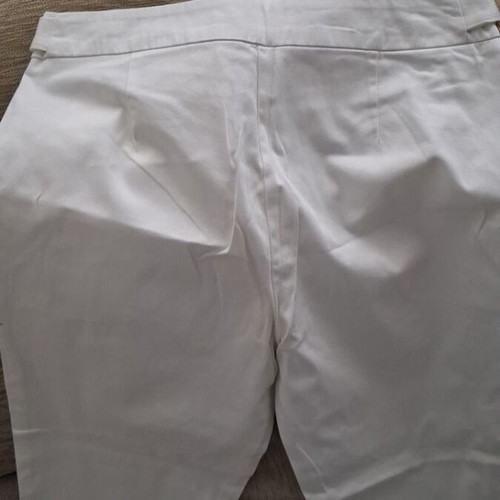 Sfera Basic white women's pants with gold details, size 36
