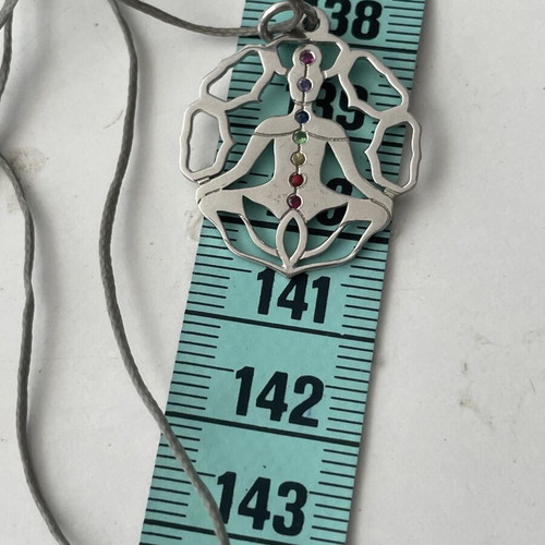 Silver pendant with colorful zirconia Liana Vouraki