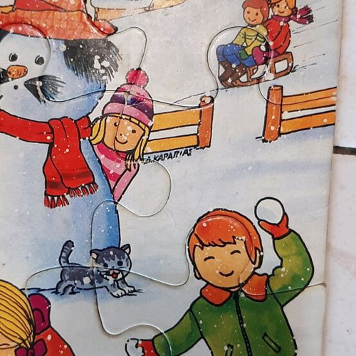 Puzzle '80s "Snowman" used by MIKA