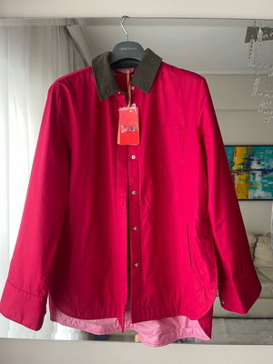 Max Mara lightweight jacket new, spring/fall, pink and magenta two-tone, size S