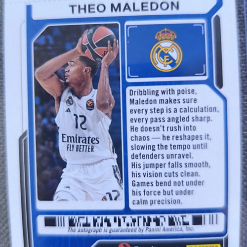 Panini Contenders EuroLeague 2025-26 Card Pack with Theo Maledon Autograph