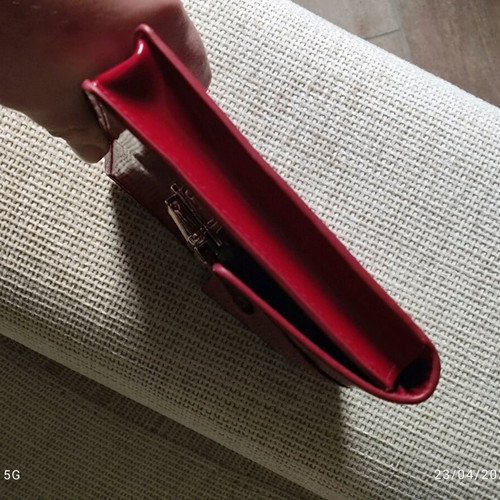 Miu Miu clutch red new with gold detailing