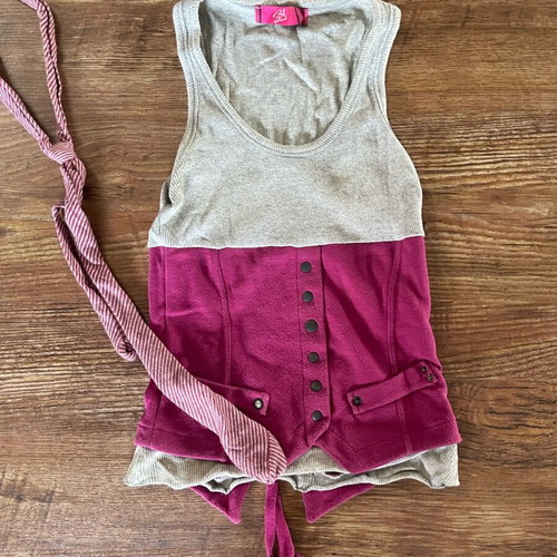 Women's blouse with detachable tie small used