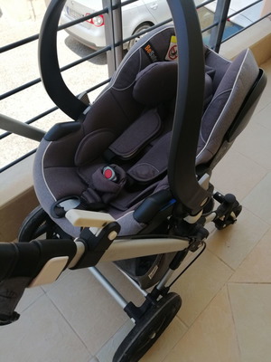 Καρότσι Bugaboo μεταχειρισμένο με καλαθούνα, καθισματάκι Besafe και ποδοσακό