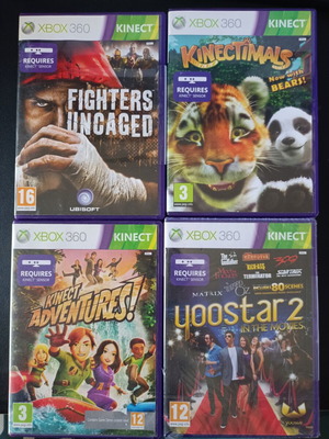 Xbox 360 Kinect games lot used, includes Kinectimals and Yoostar 2