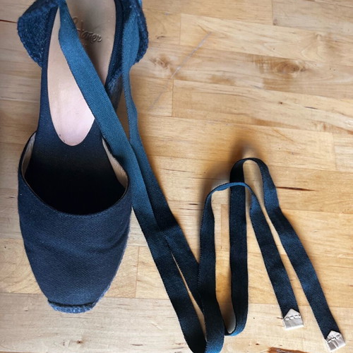 Castaner black high espadrilles size 36