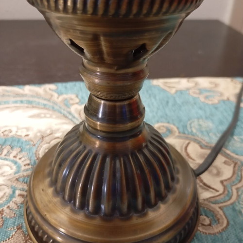 Vintage Turkish Handmade Mosaic Table Lamp like new
