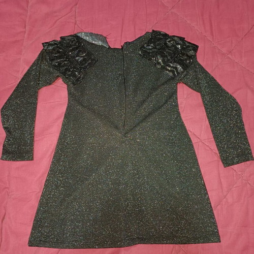 Sam dress 110 cm for 5 years old, black with glitter, like new