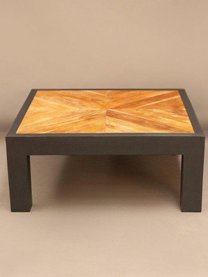 Soft Vintage coffee table restored, square design