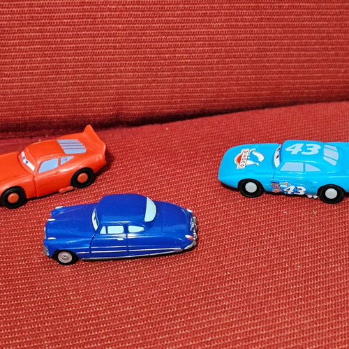 Cars toy cars used, pack of 3 plastic