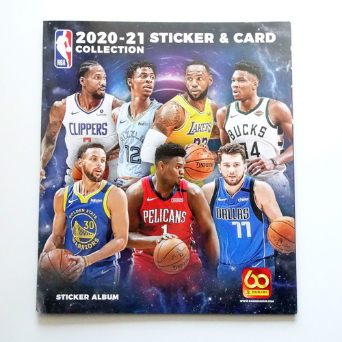 Panini NBA 2021 album used with 150 different stickers