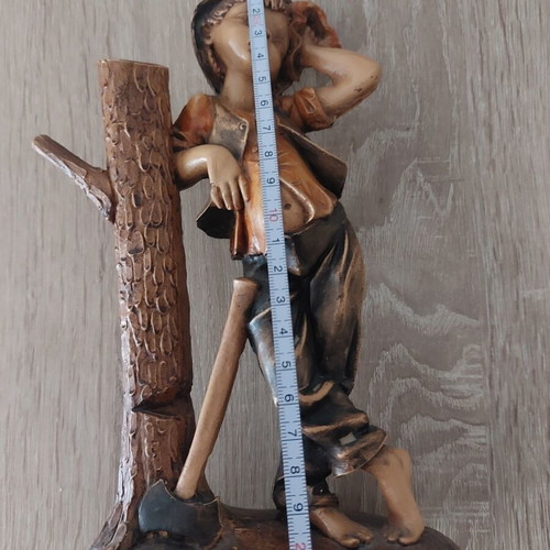 Decorative figurine 22 cm like new, rustic vintage style