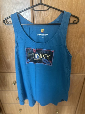 Funky Buddha sleeveless top blue used, size M