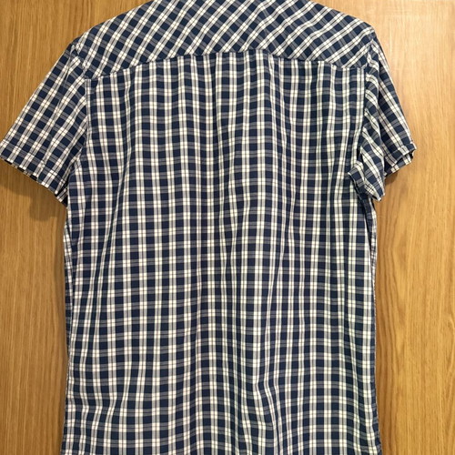 Clockhouse C&A men's checked short-sleeve shirt, size L