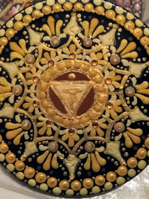 Handmade Manipura Mandala Magnet new