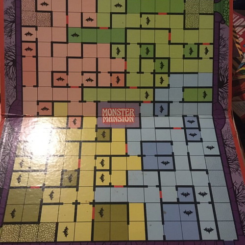 Monster Mansion Universal Monsters board game used